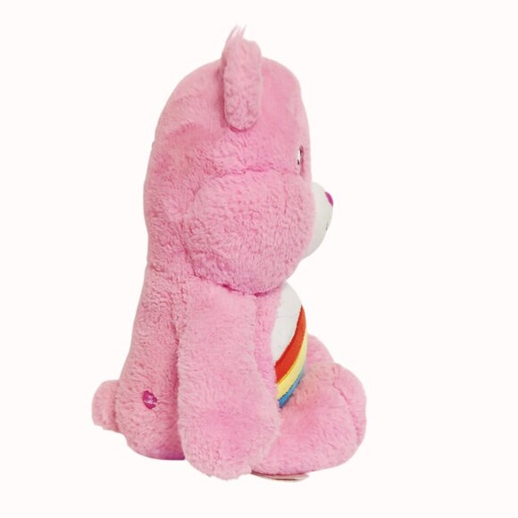 Care Bears Unlock the Magic Pink Rainbow Cheer Bear 14 Inch Plush 2020 Carebear - Picture 5 of 8